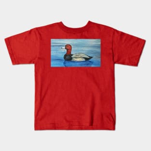 Redhead Duck on the Lake Kids T-Shirt